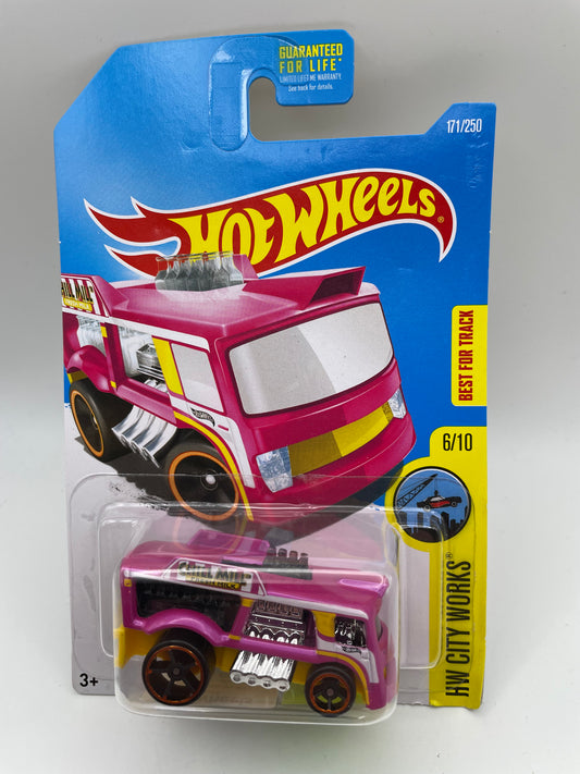 Hot Wheels - City Works #171 6/10 Chill Mill Pink 2016 #103264