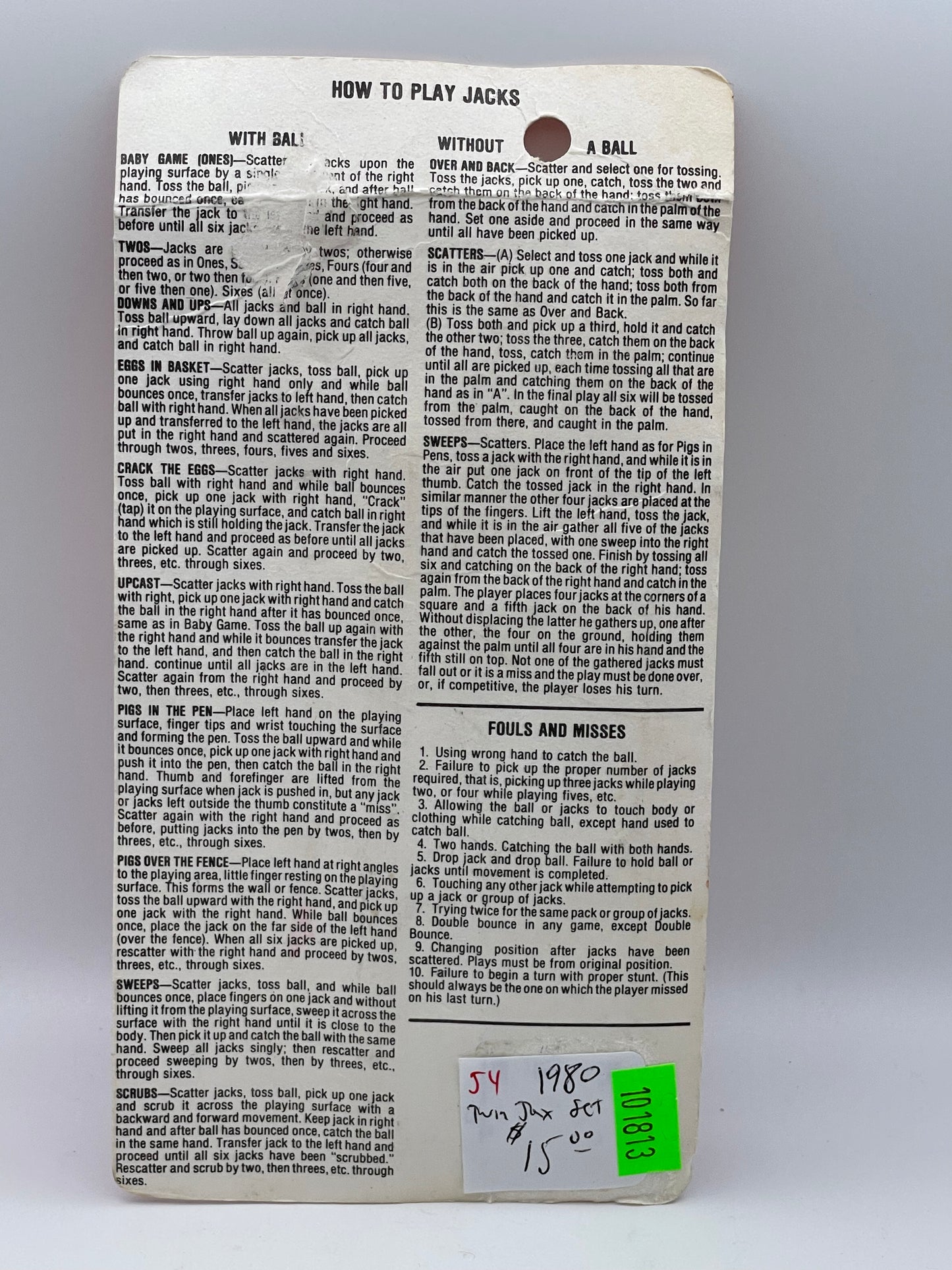 Twin Jax Set - 1980 #101813