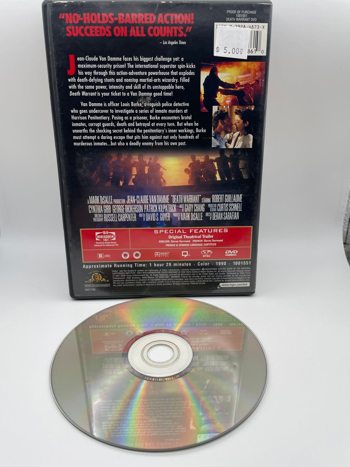 Dvd - Death Warrant 2001 #100520