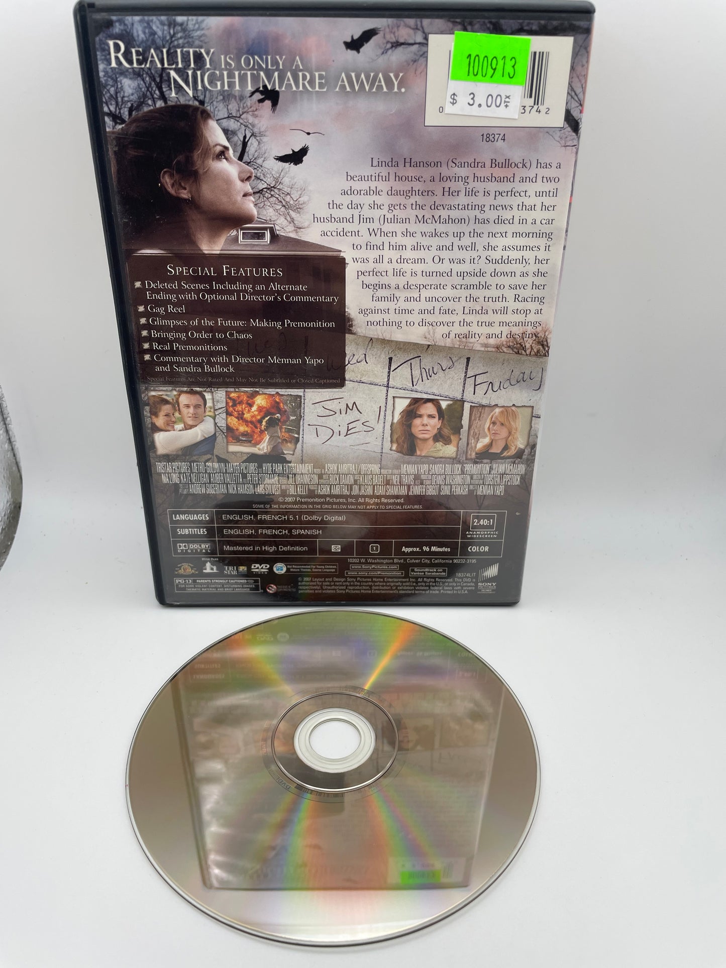 DVD - Premonition 2007  #100913