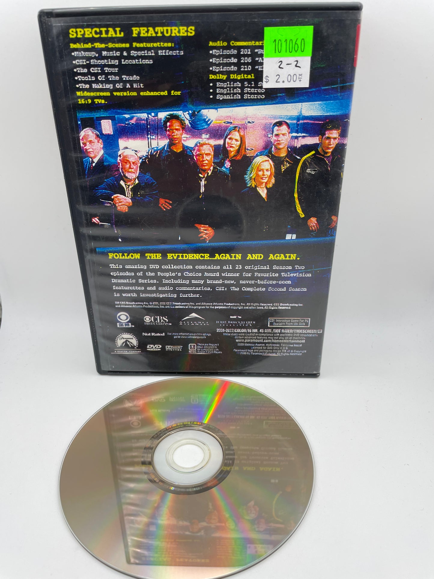 DVD - CSI Season 2 - Disk 2 - #101060