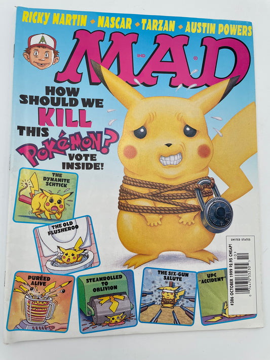Mad Magazine - Pikachu #386 - October 1999 #101504