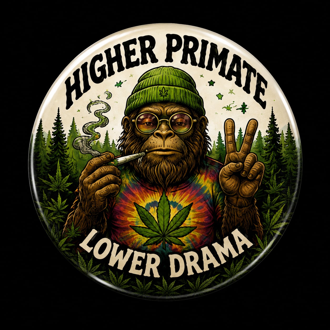 Buttons - WTHC-Radio - Higher Primate