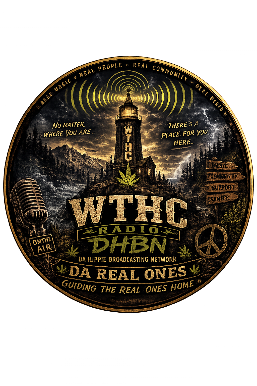 Button - WTHC-Radio - Lighthouse