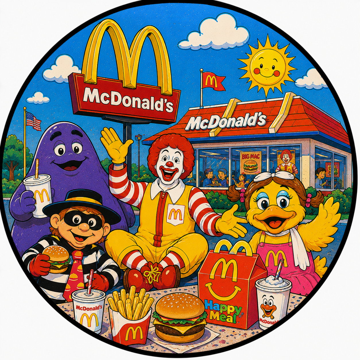 Button - 80s Theme - McDonald’s
