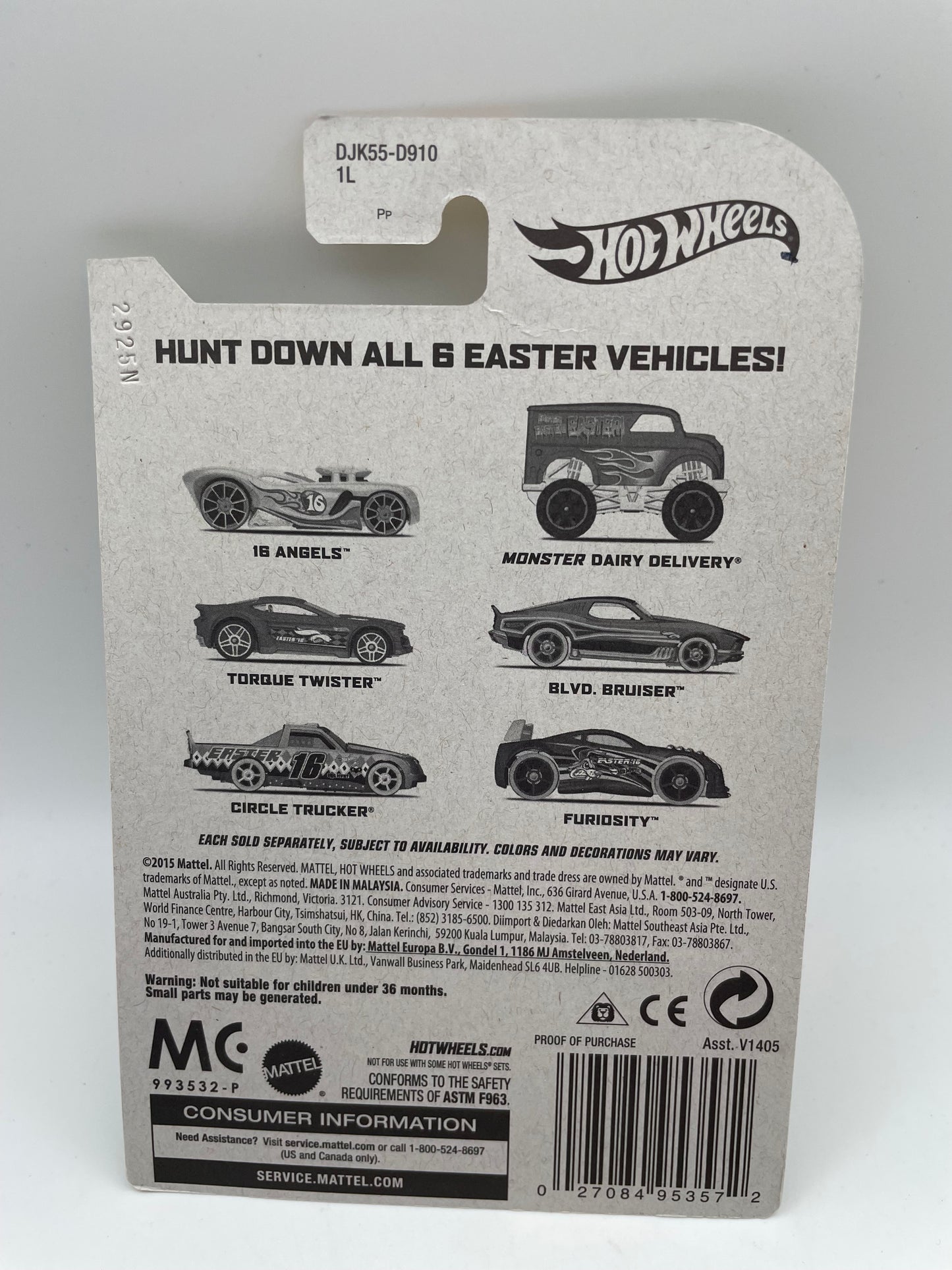 Hot Wheels - Happy Easter 4/6 Boulevard Bruiser 2016 #103208