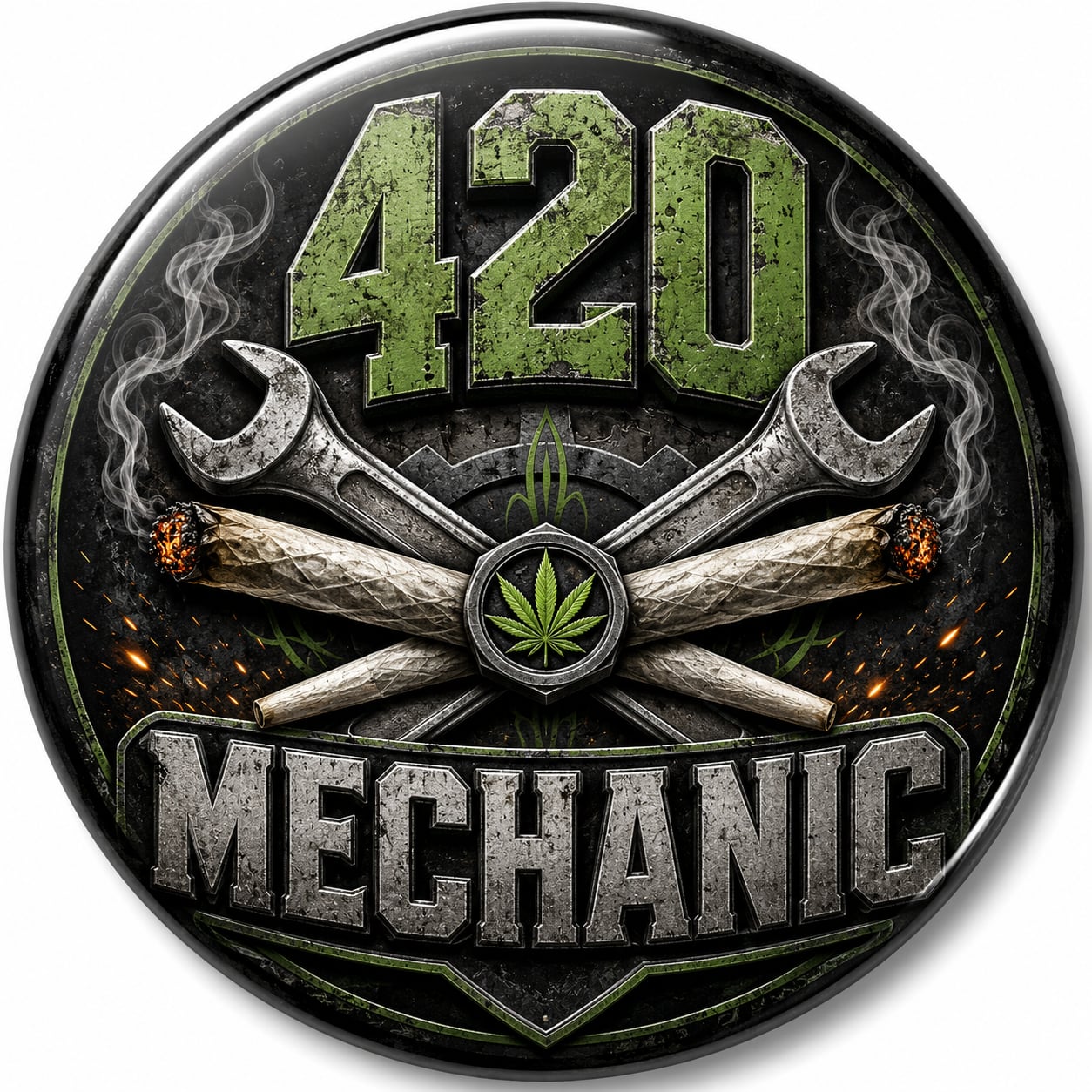 Buttons - WTHC-Radio - 420 Mechanic