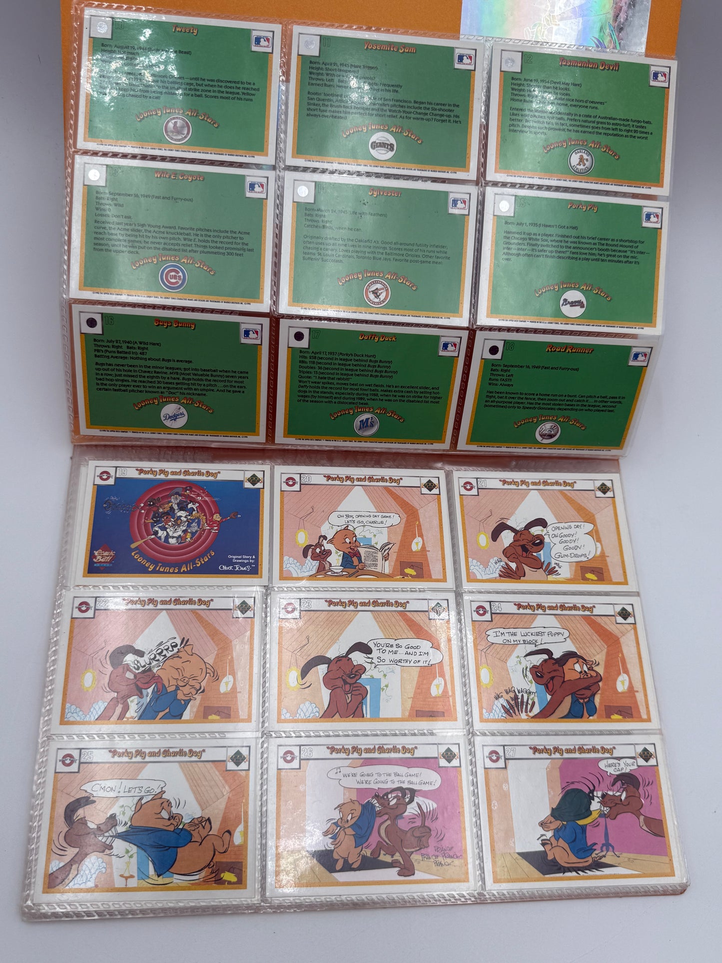 Looney Tunes - Upper Deck - Comic Ball Card Albums - Set of 3 1990 #105567