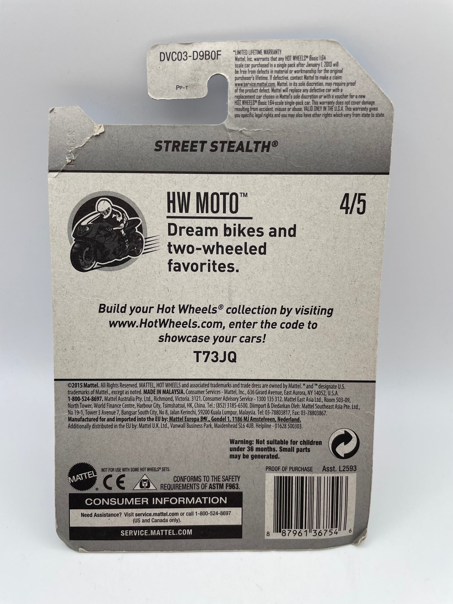 Hot Wheels - Moto Street Stealth 2015 #101978