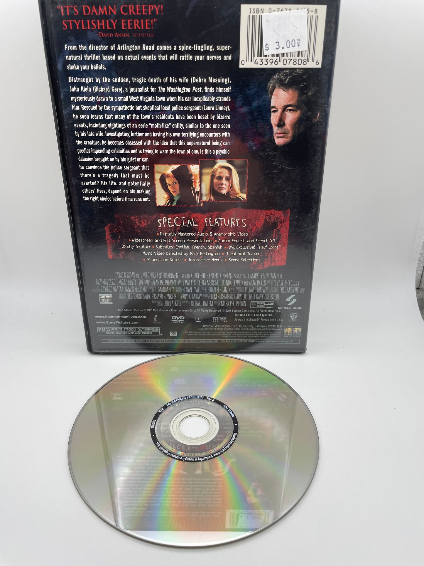 Dvd - Mothman Prophecies, The 2002 #100612