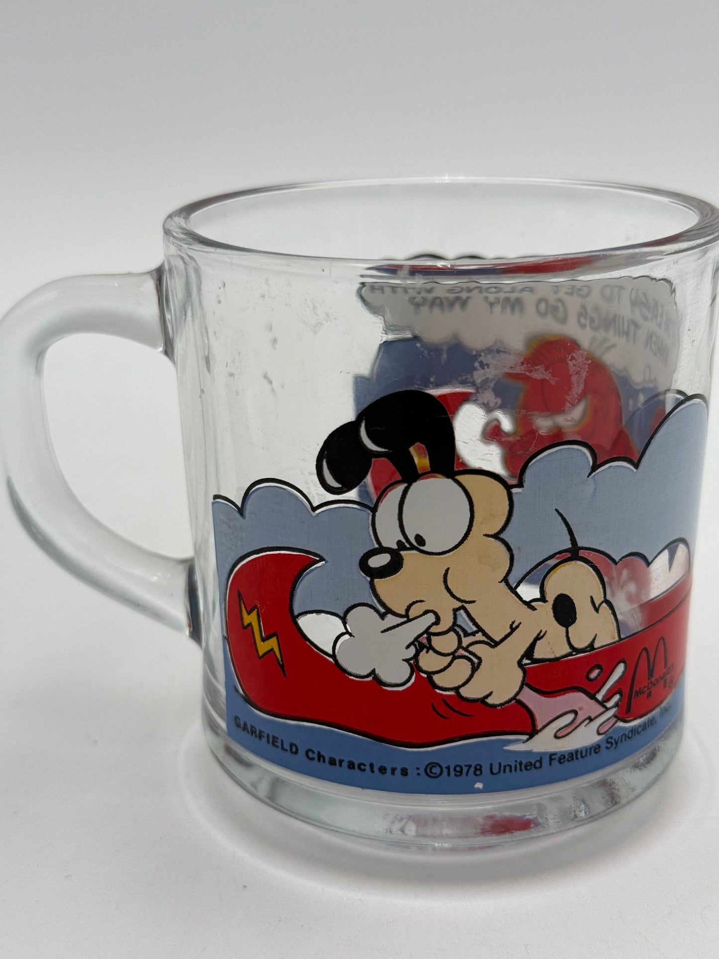 Garfield - McDonald’s - Glass Mug - Canoe 1978 #105292