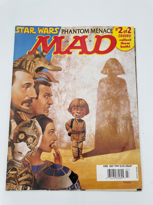 Mad Magazine - Star Wars Phantom Menace #383 - July 1999 #101341