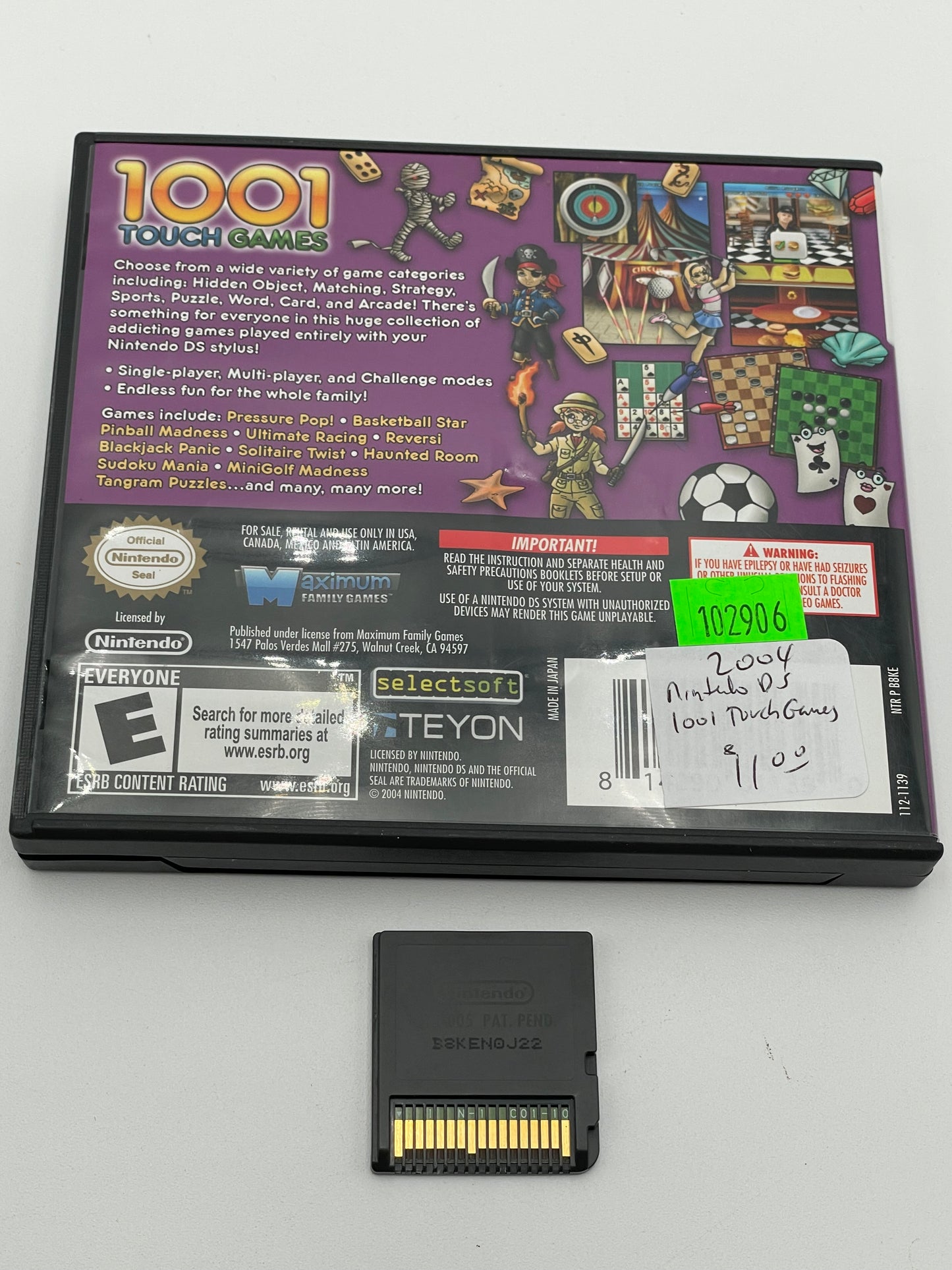 Nintendo DS - 1001 Touch Games 2004 #102906