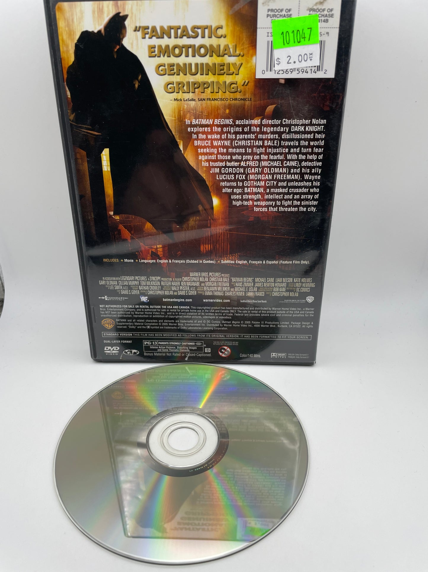 DVD - Batman Begins #101047