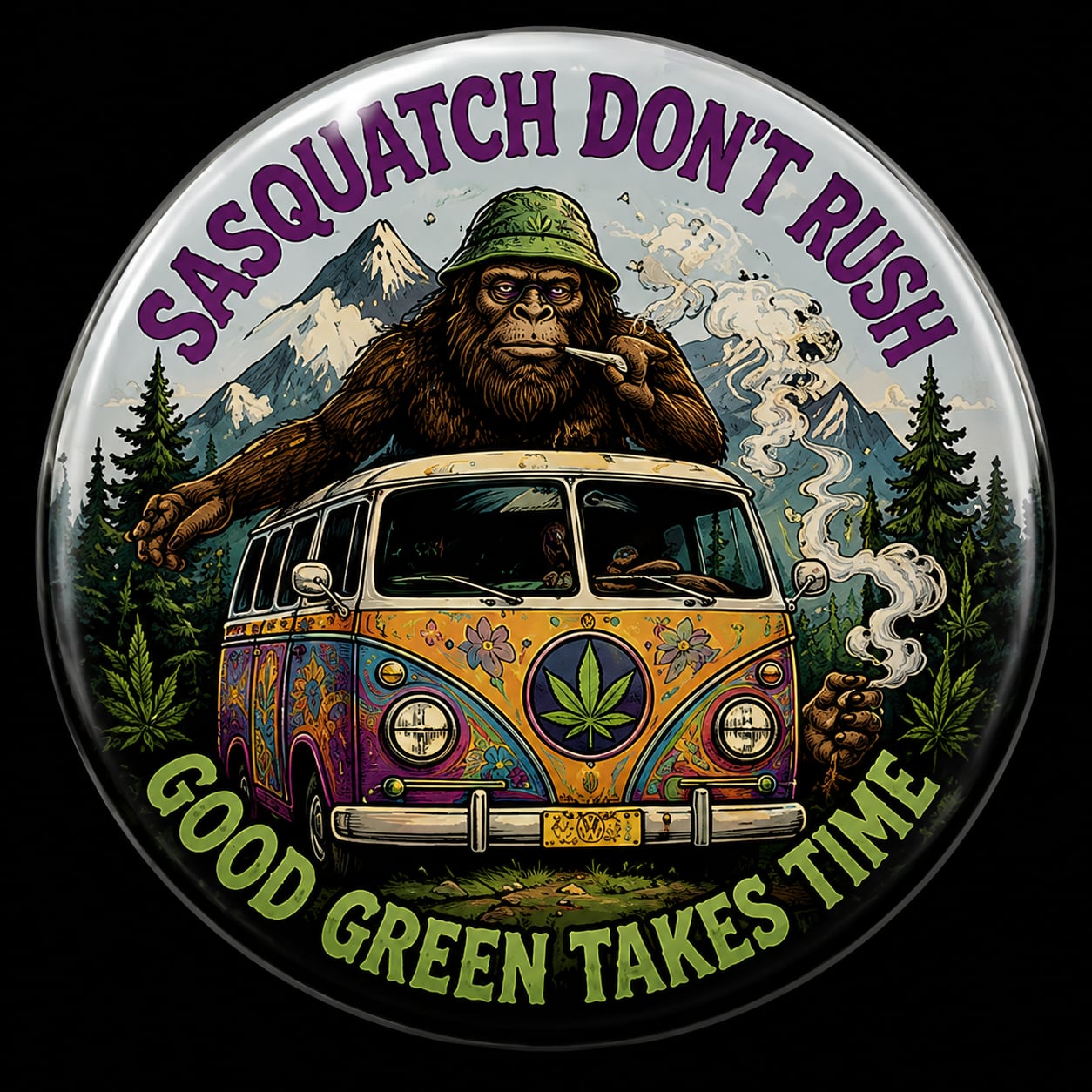 Buttons - WTHC-Radio - Sasquatch Don’t Rush