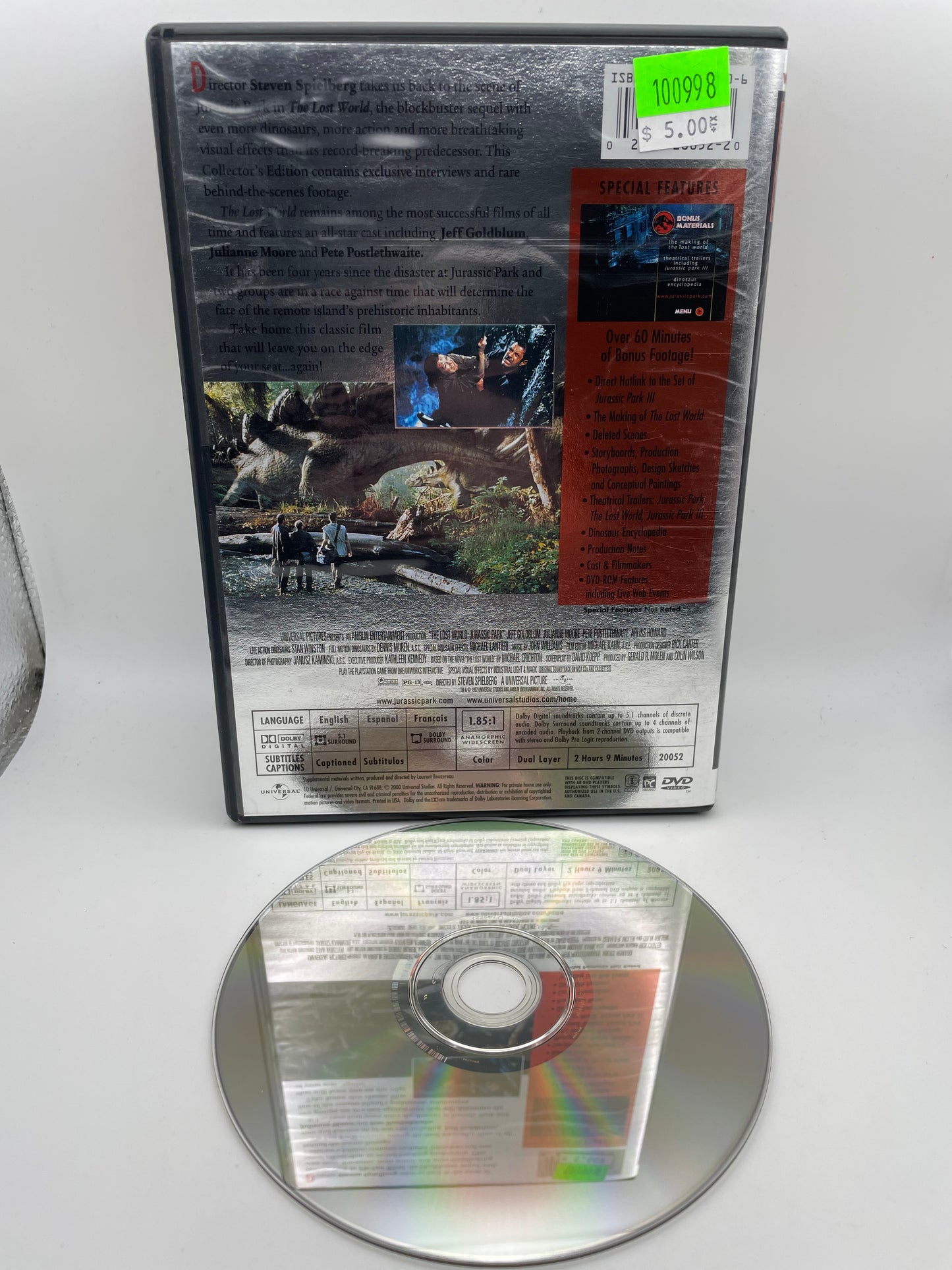 DVD - Jurassic Park Lost World Collector’s Edition #100998