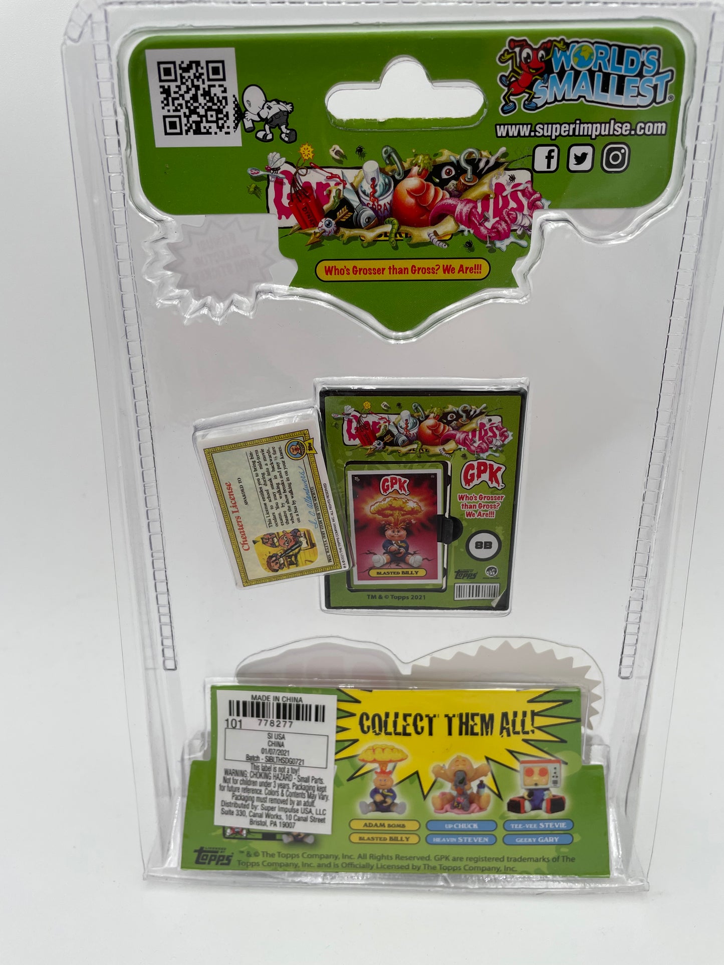 Garbage Pail Kids - Micro Figures - Blasted Billy 2021 #102510