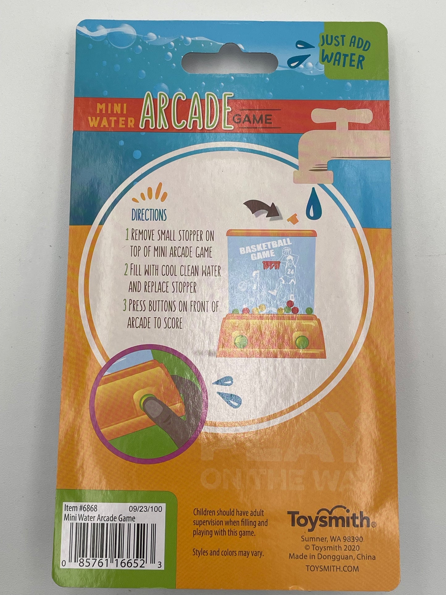 Mini Arcade Water Game - Basketball - Blue #104000