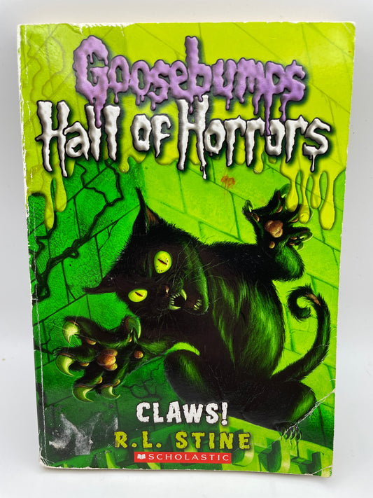 Goosebumps - RL Stine Book - Hall of Horrors CLAWS! 2011 #101987