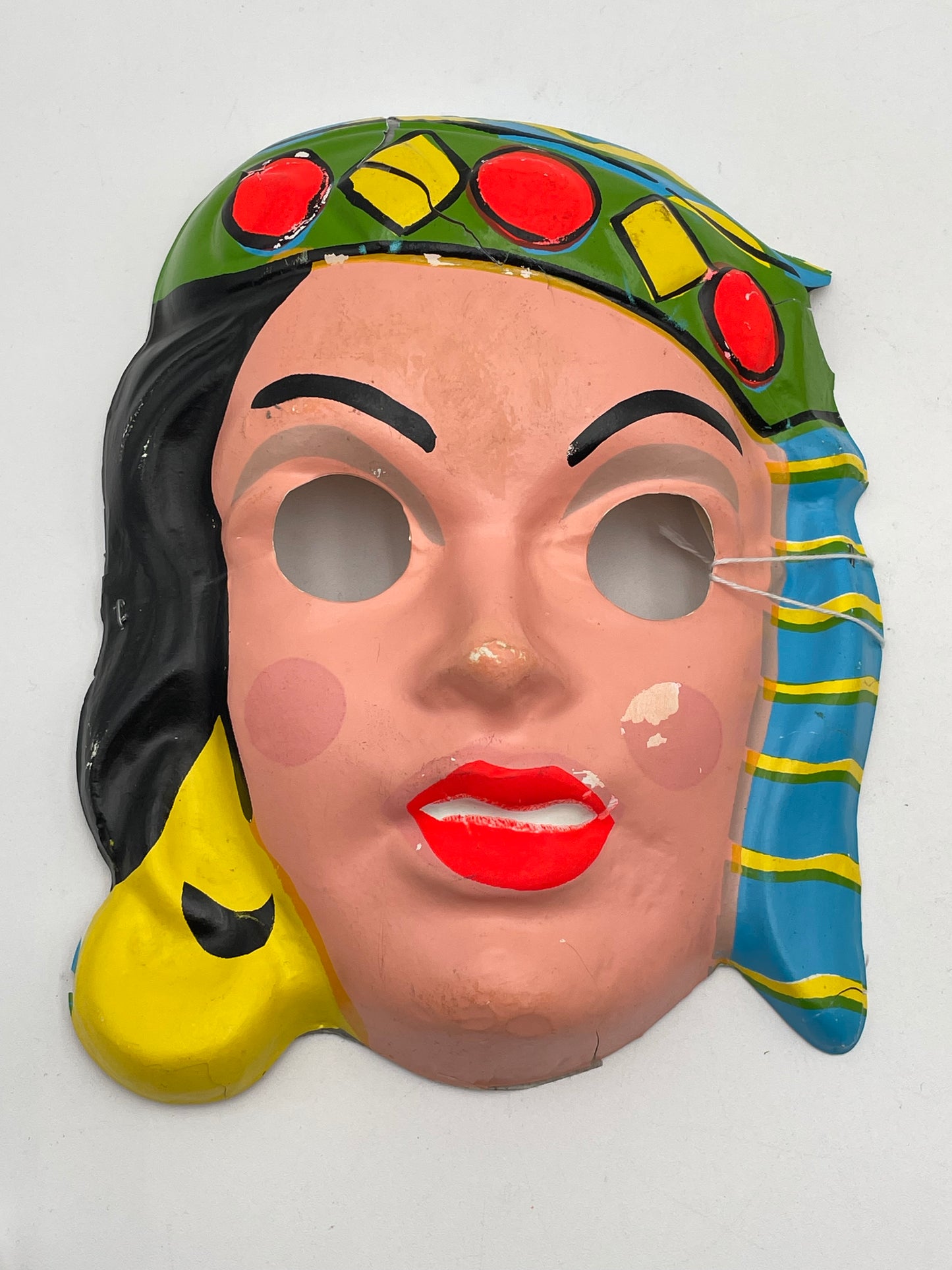 Zest Soap Advertising - Plastic Gypsy Mask AS IS 60s/70s #104563