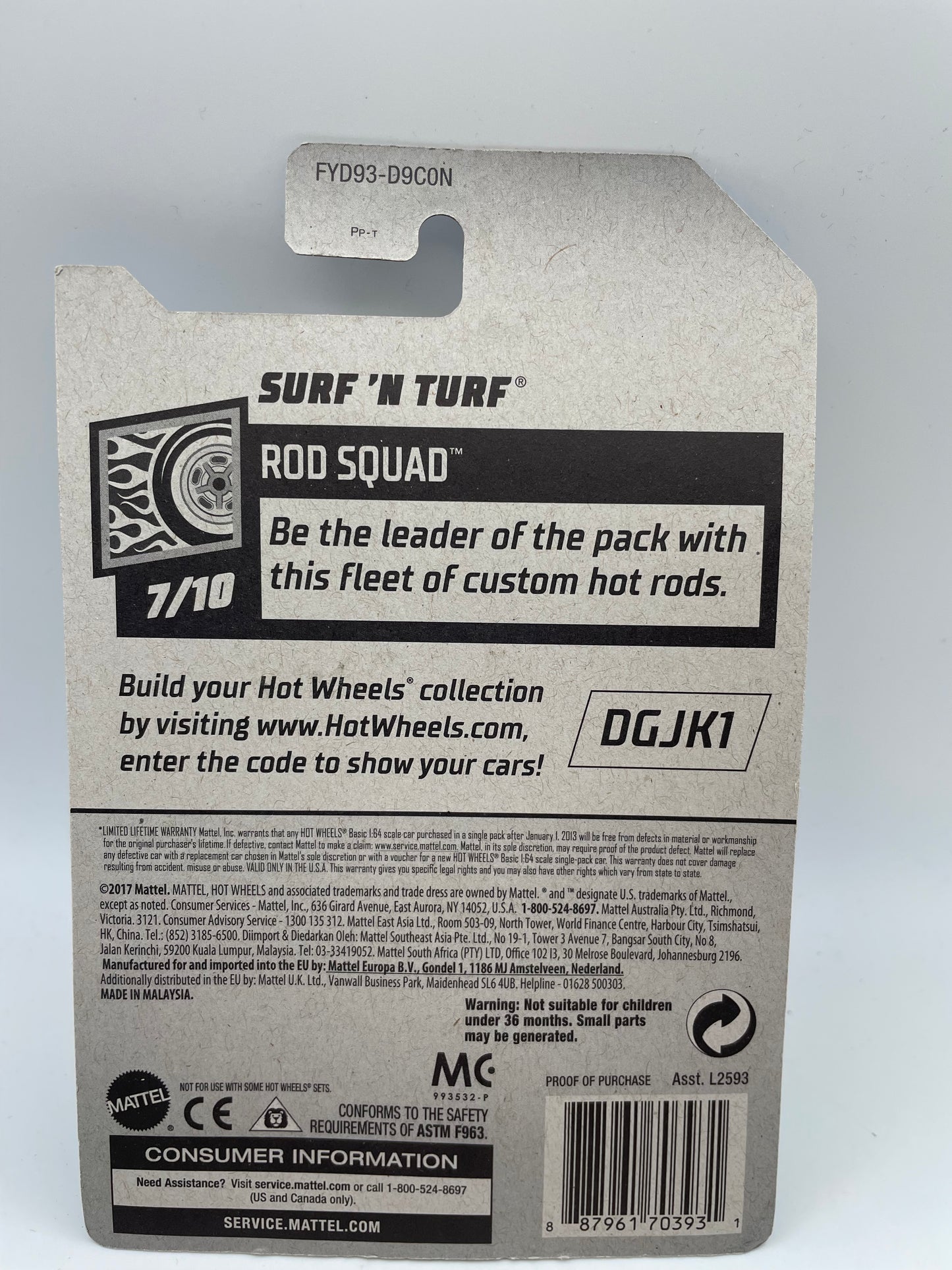 Hot Wheels - Rod Squad - #79 7/10 Surf ‘N Turf Green 2019 #103294