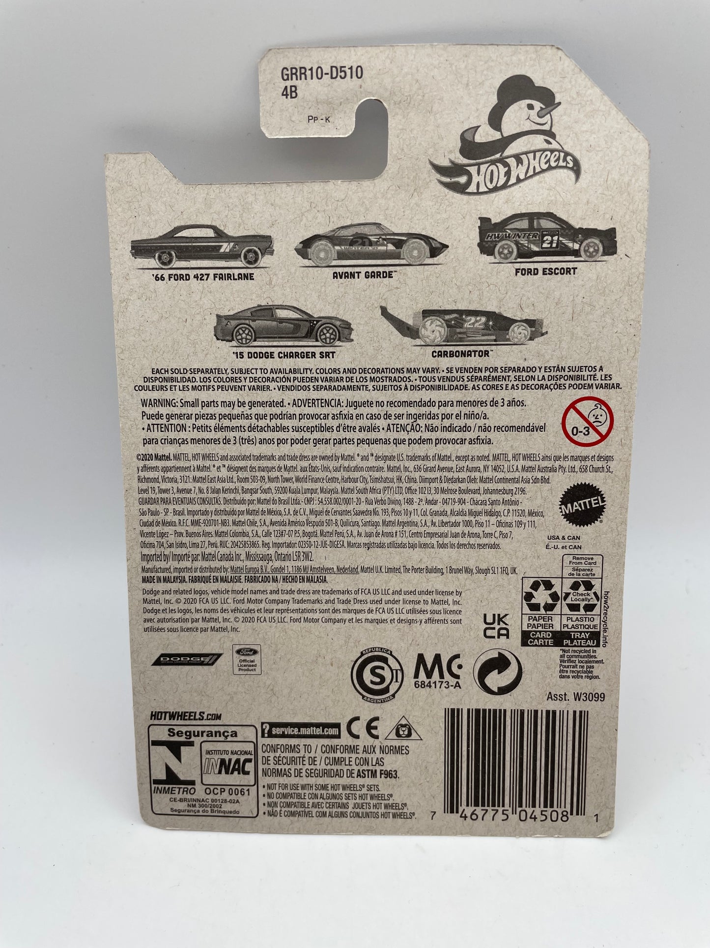 Hot Wheels - Holiday Hot Rods 3/5 Ford Escort 2021 #103205