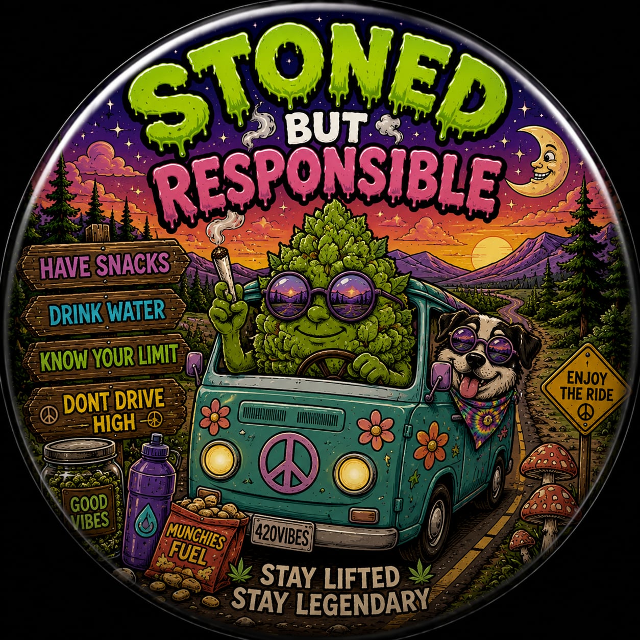 Buttons - WTHC-Radio - Stoned But Responsible