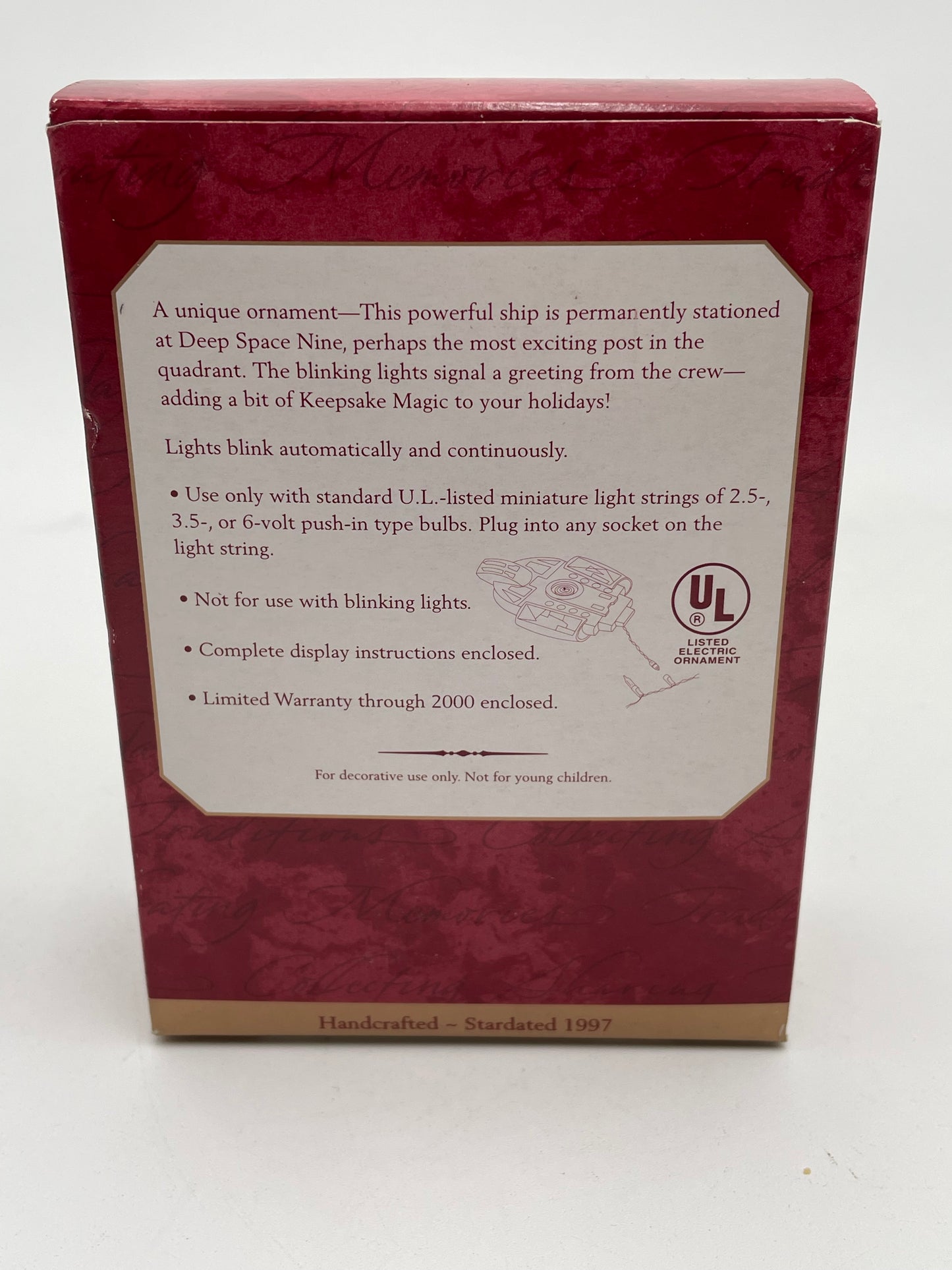 Star Trek - Hallmark Ornament - DS9 USS Defiant 1997 #104514