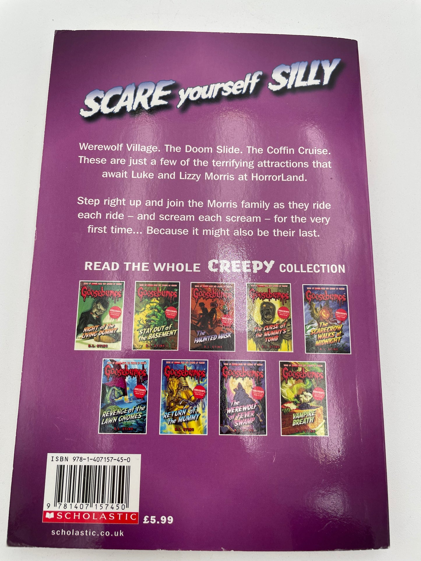 Goosebumps Book - One Day at Horror Land 2015 #102154
