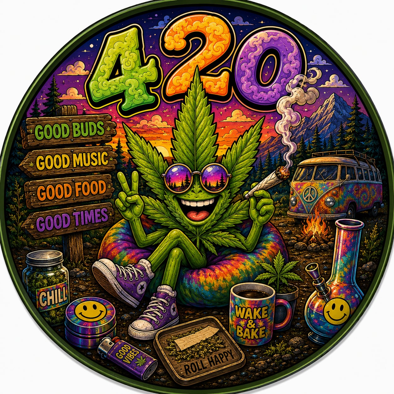 Buttons - WTHC-Radio - 420 #108099