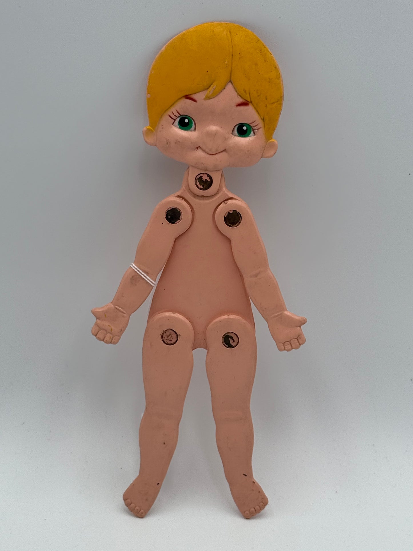 Durham Industries - Vintage Posable Dressup Rubber Doll 1970s #104921