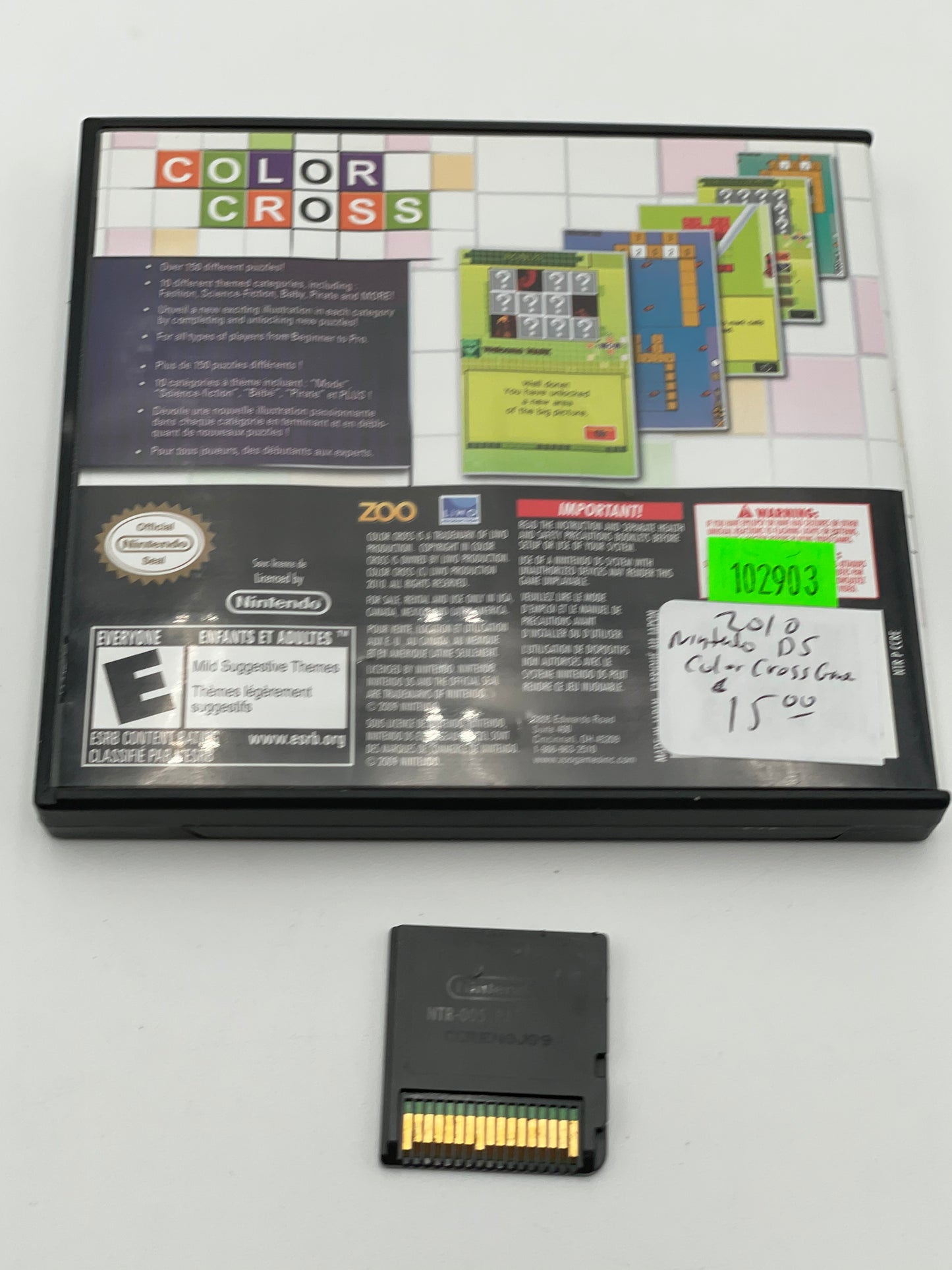 Nintendo DS - Color Cross Game 2010 #102903