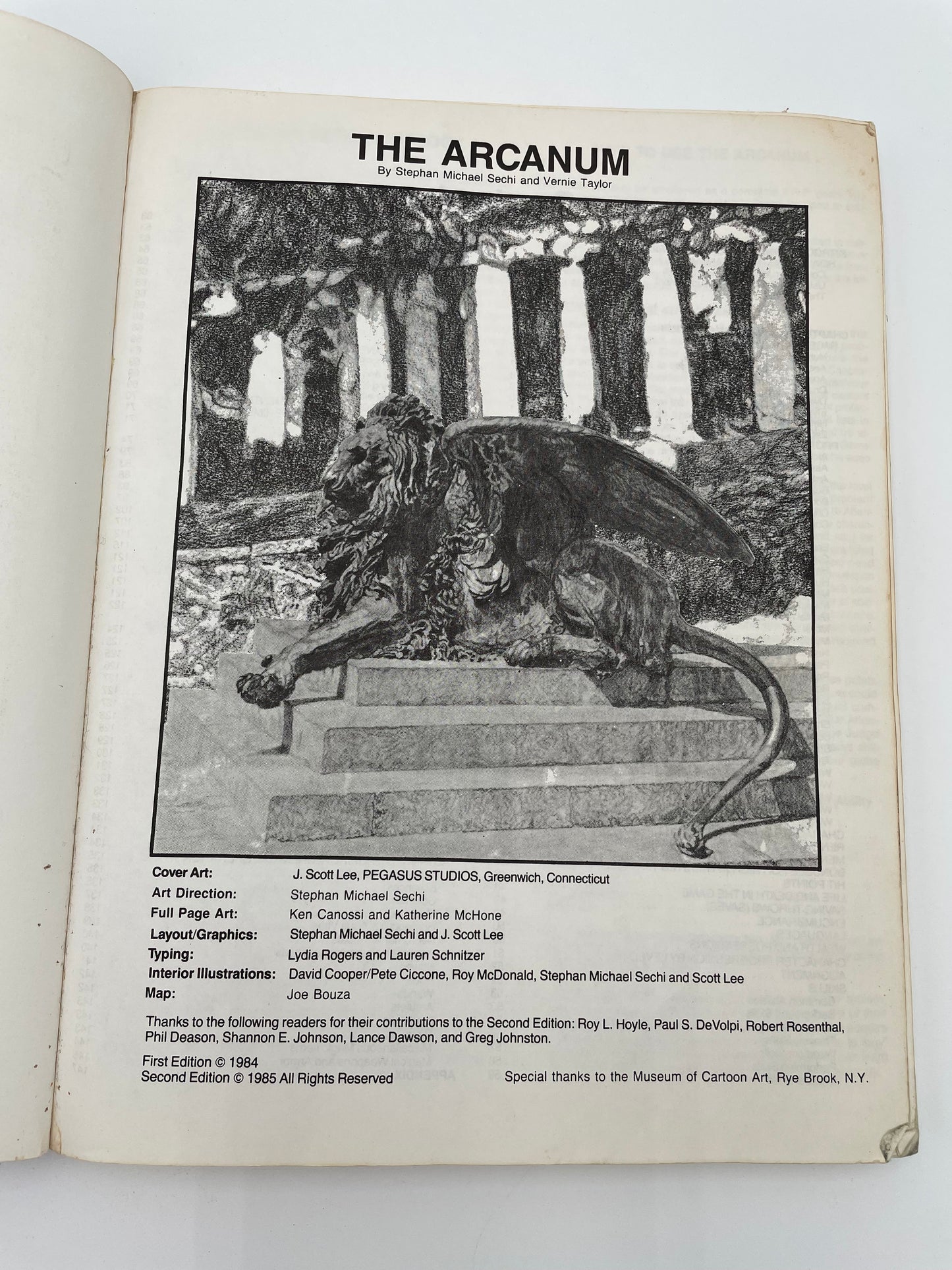 Arcanum Book, The (second edition) RARE! 1985 - #102001