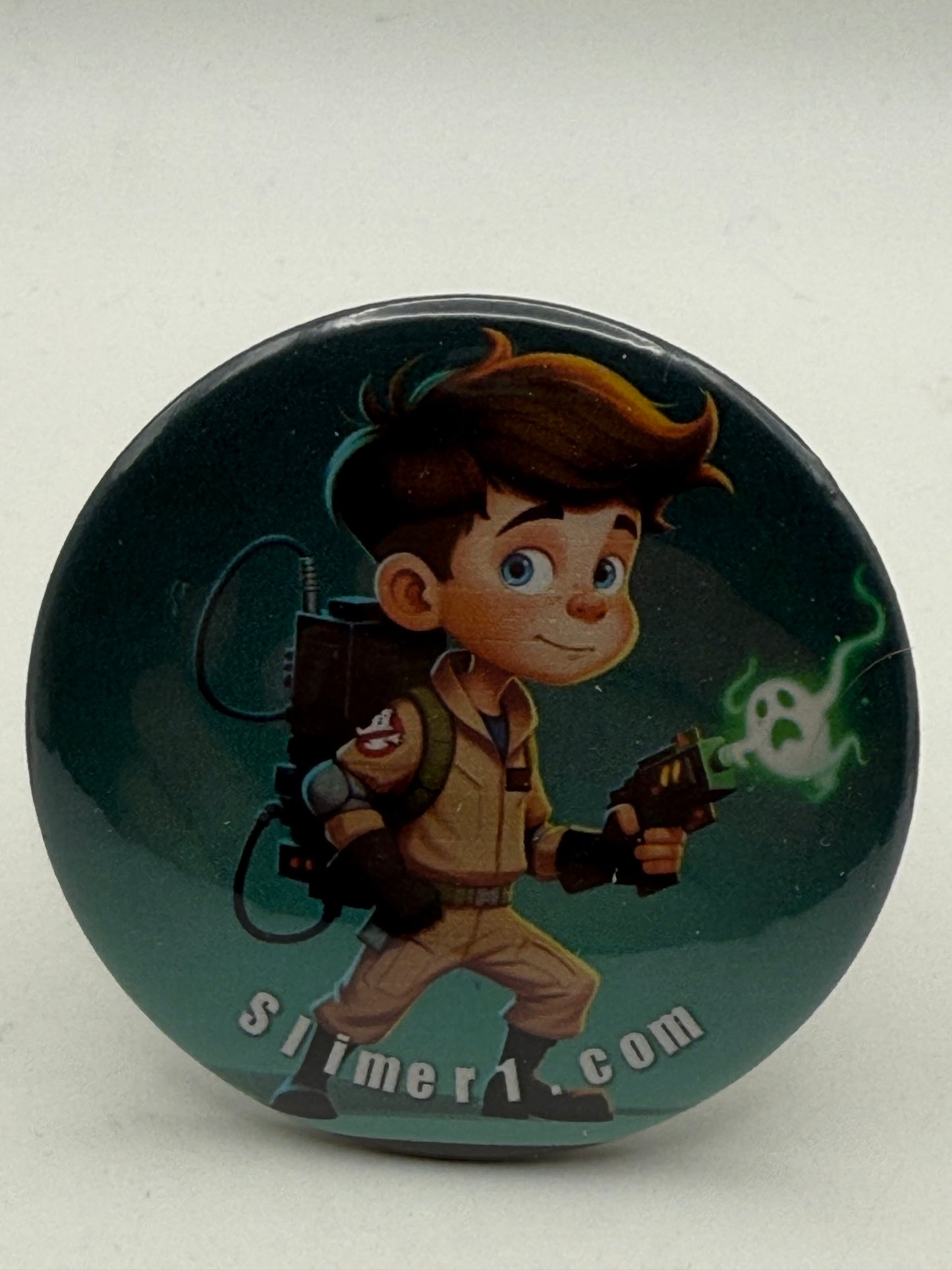 Buttons - Ghostbusters - Slimer1 Crew EJ #107081