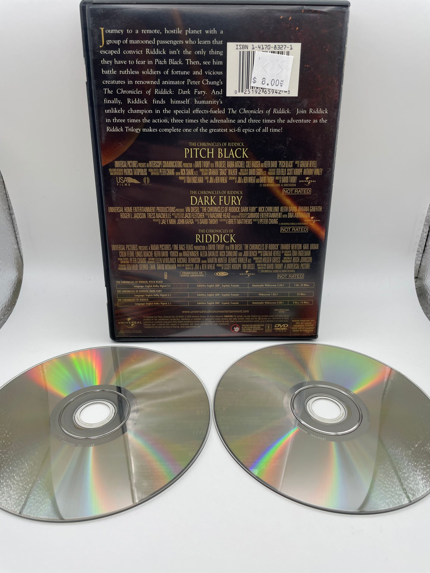 Dvd - Riddick Trilogy 2006 #100630