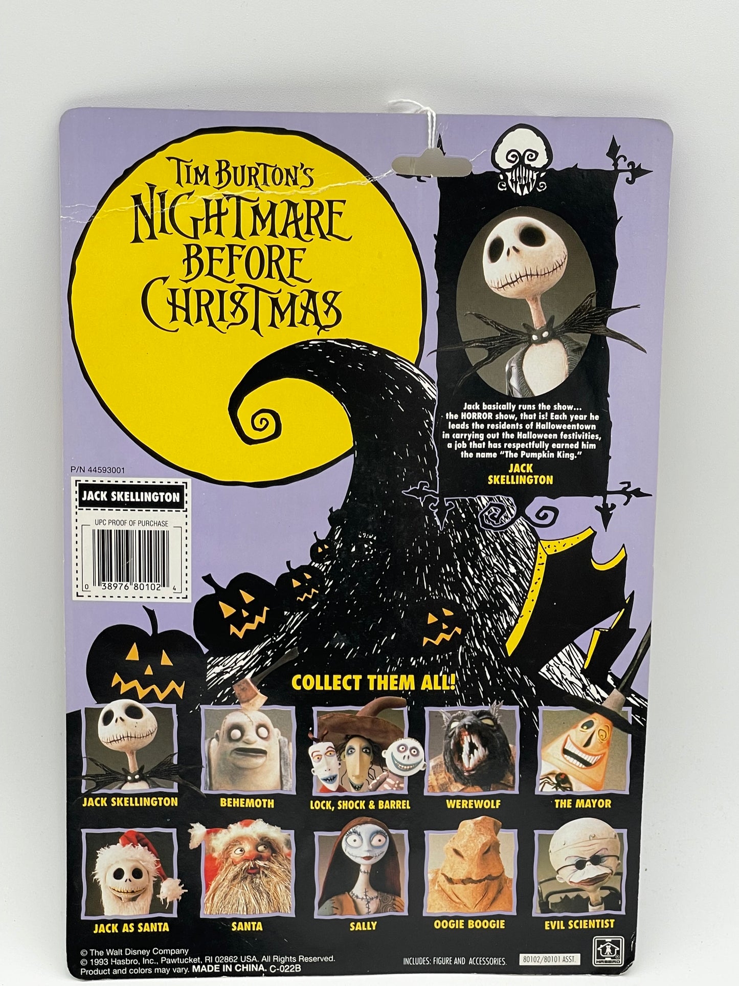 Nightmare Before Christmas - Action Figure - Jack Skellington 1993 #104712