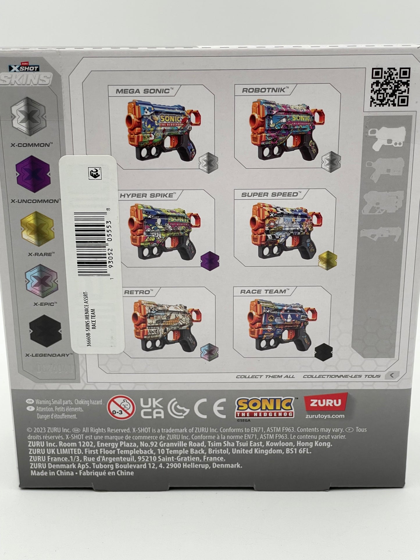 Sonic - Zuru - X-Shot Skins - Sonic Gun 2023 #104619