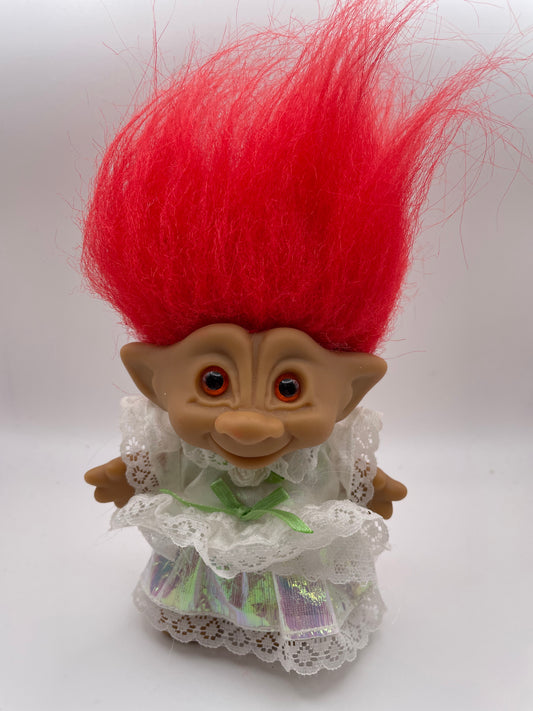 Trolls - White Party Dress - Red Hair #101091