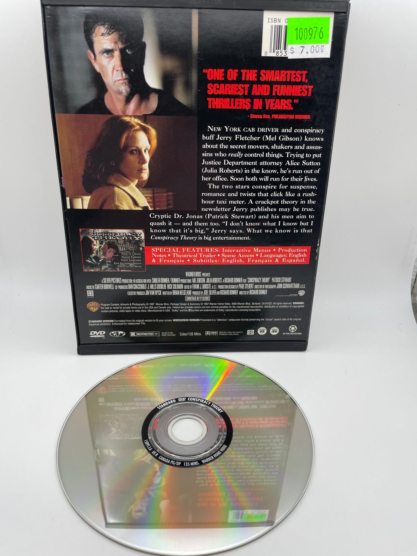 DVD - Conspiracy Theory 1997 #100976