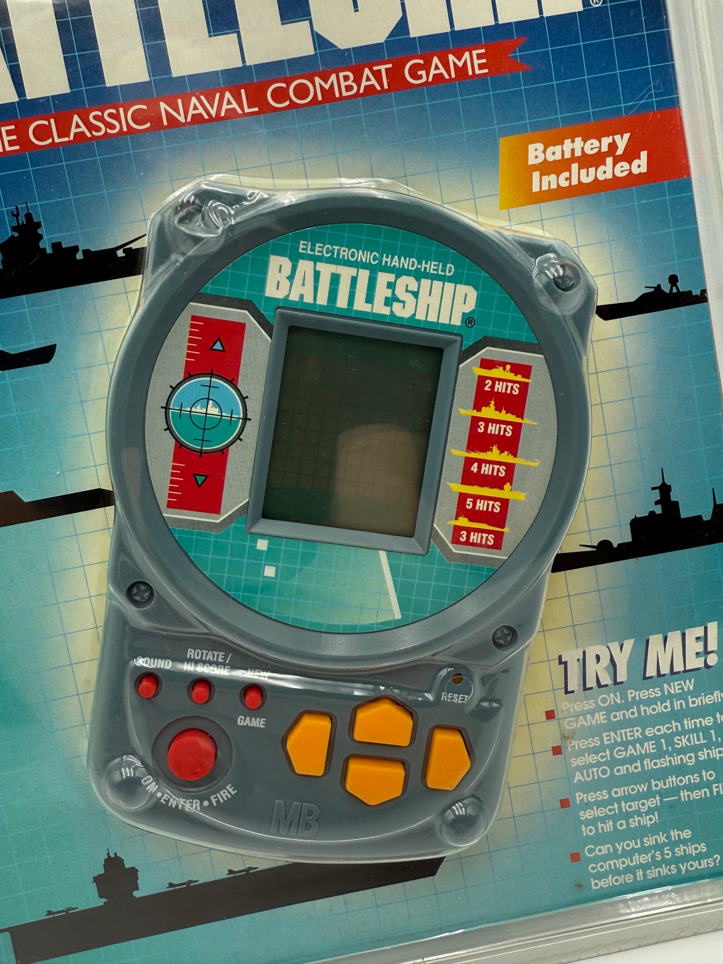 Battleship Handheld - Milton Bradley - Sealed 1995 #105365