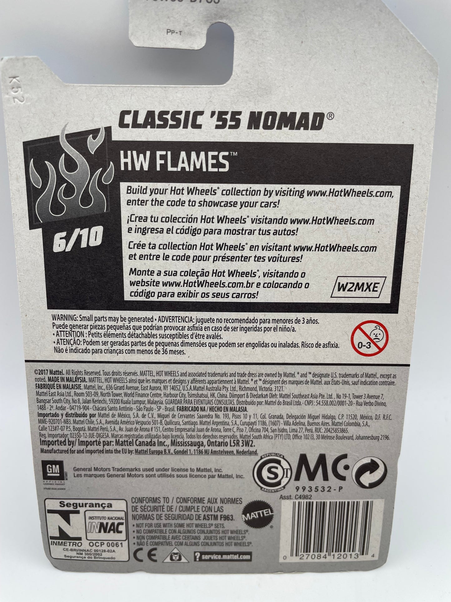 Hot Wheels - Flames #146 6/10 Classic ‘55 Nomad 2018 #103124