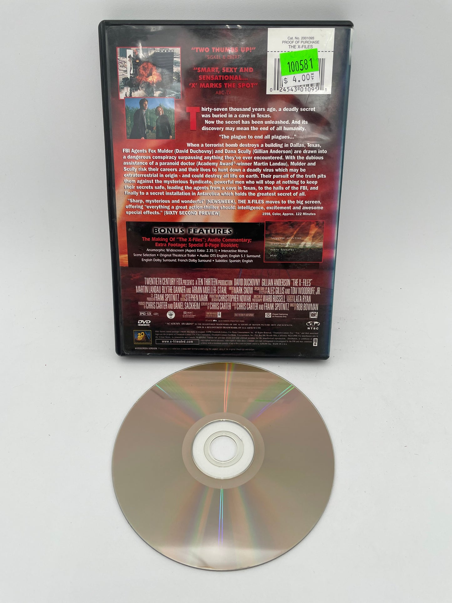 Dvd - X-Files Fight the Future #100581