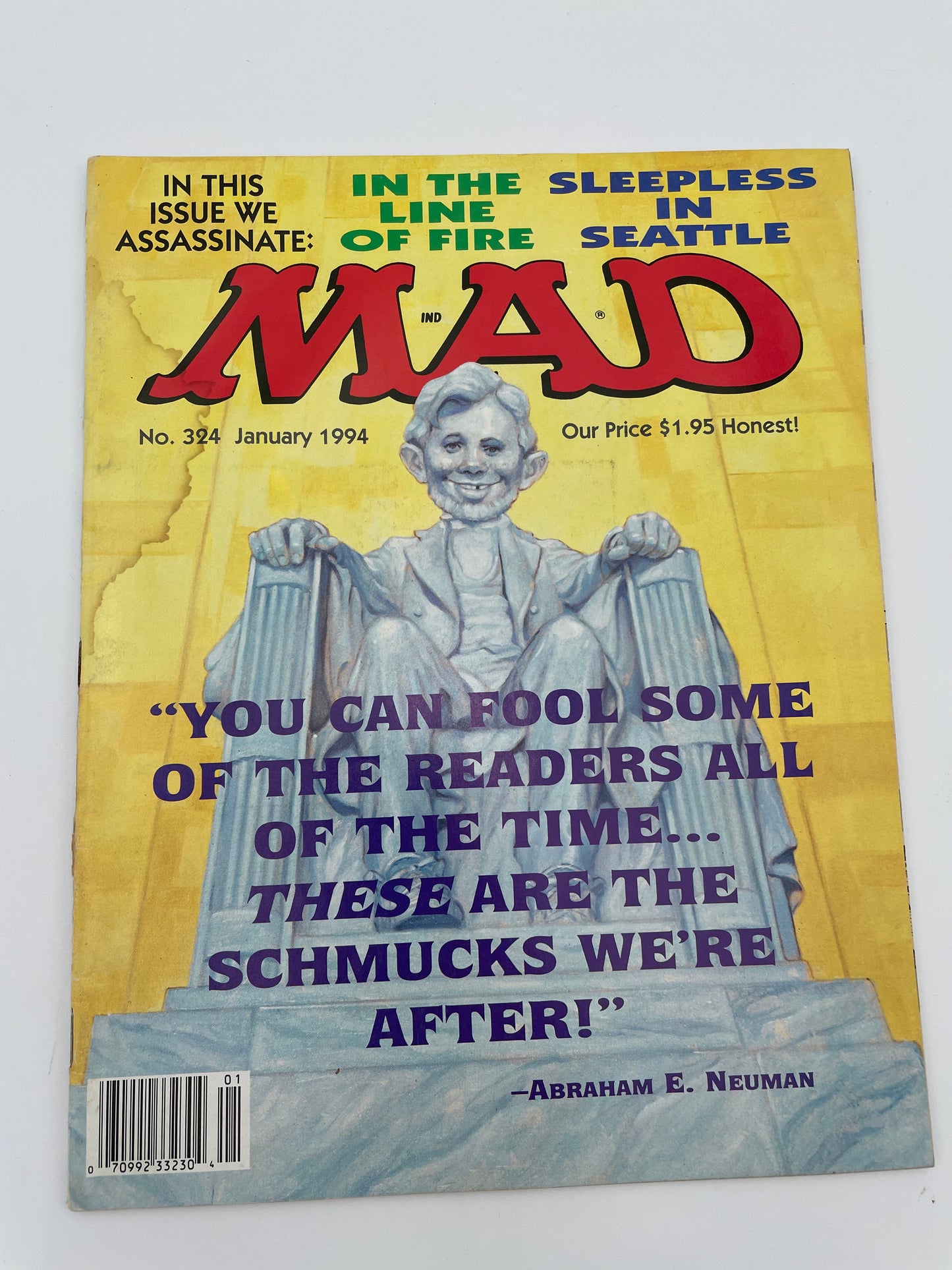 Mad Magazine - Abe Lincoln #324 - January 1994 #101357