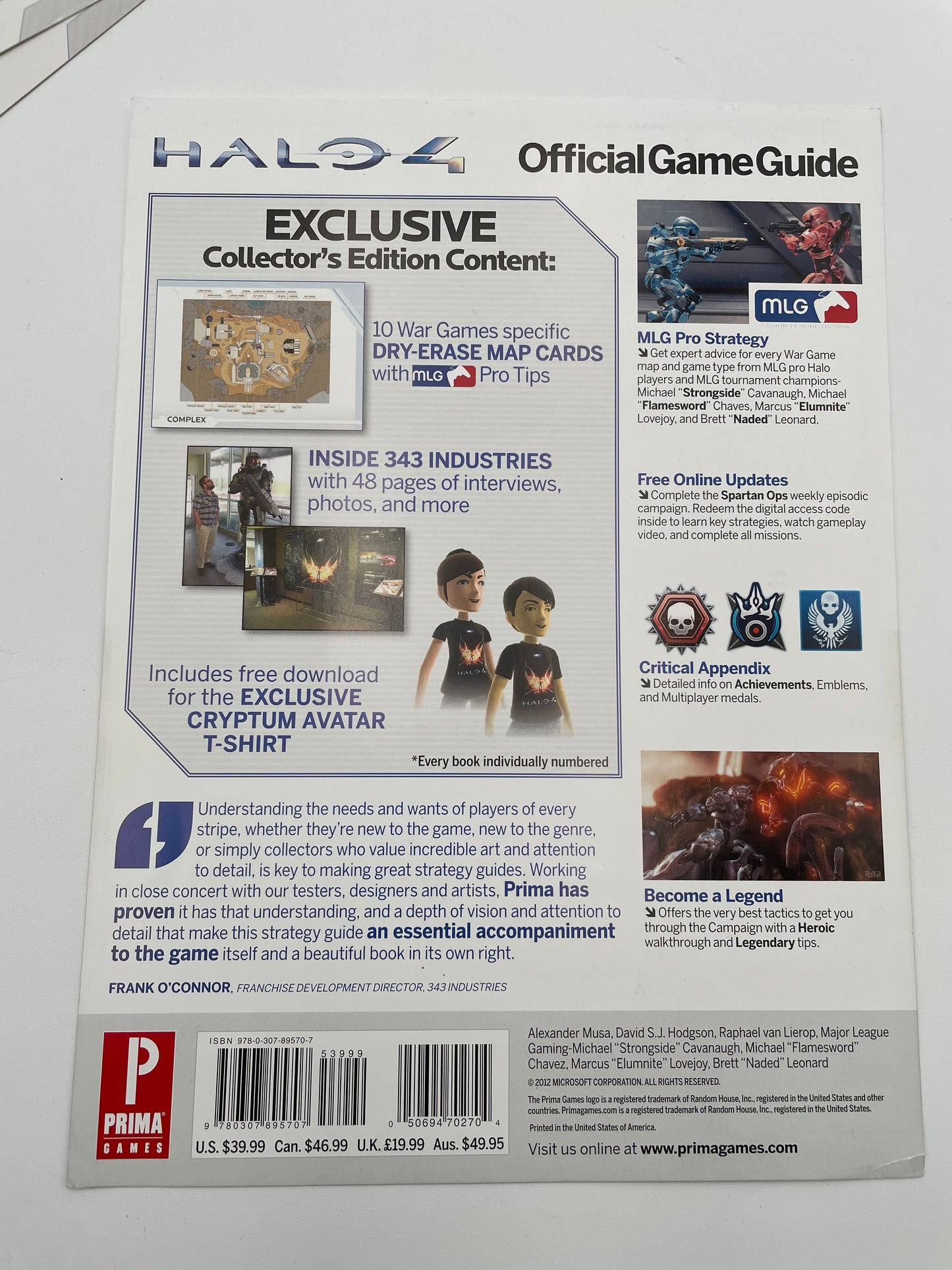 Halo 4 - XBox 360 Official Guide Book w/ Maps 2012 #103783