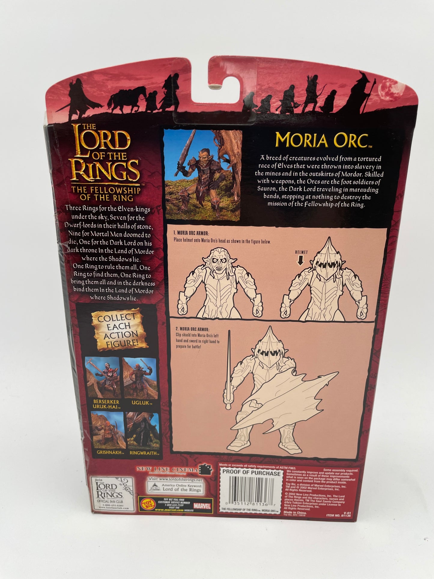 Lord of the Rings - The Two Towers - Moria Orc 2002 #104803