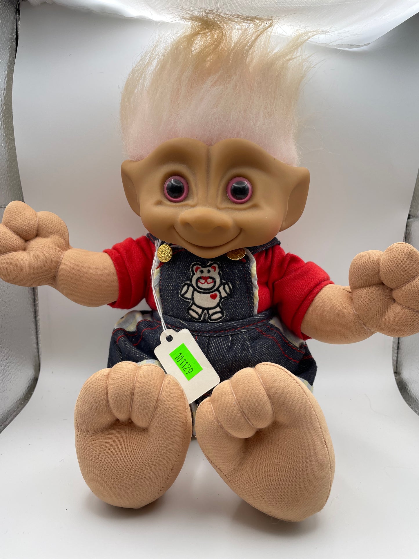 Trolls - Plush Overalls - Pink Hair 1991 #101129