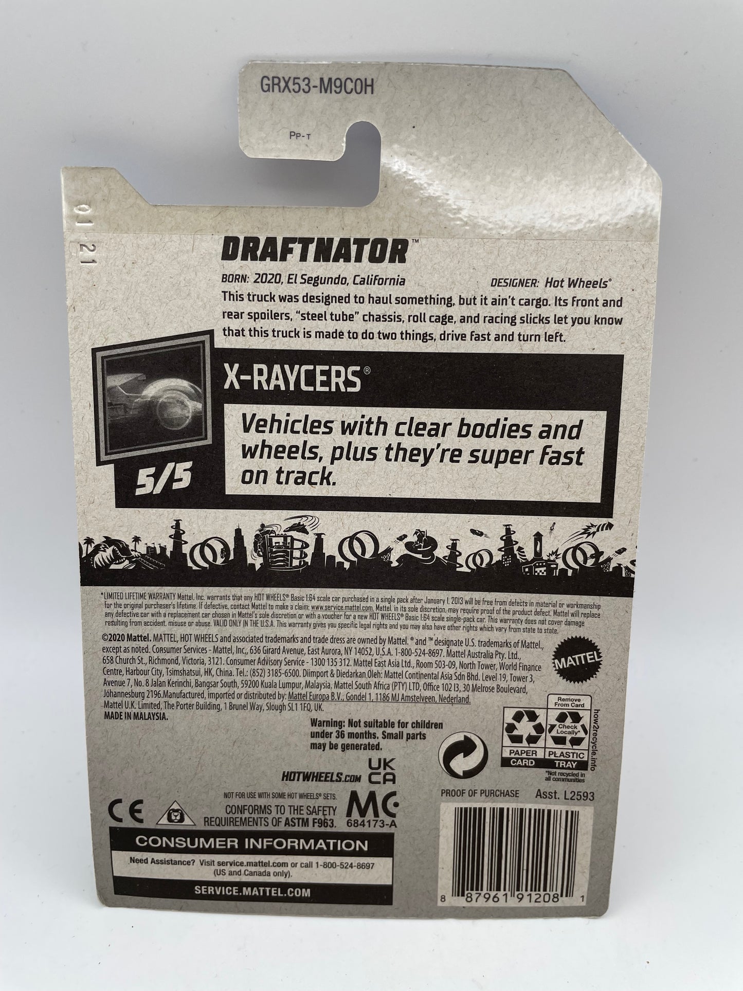 Hot Wheels - X-Racers - #160 5/5 Draftnator Orange 2021 #103283