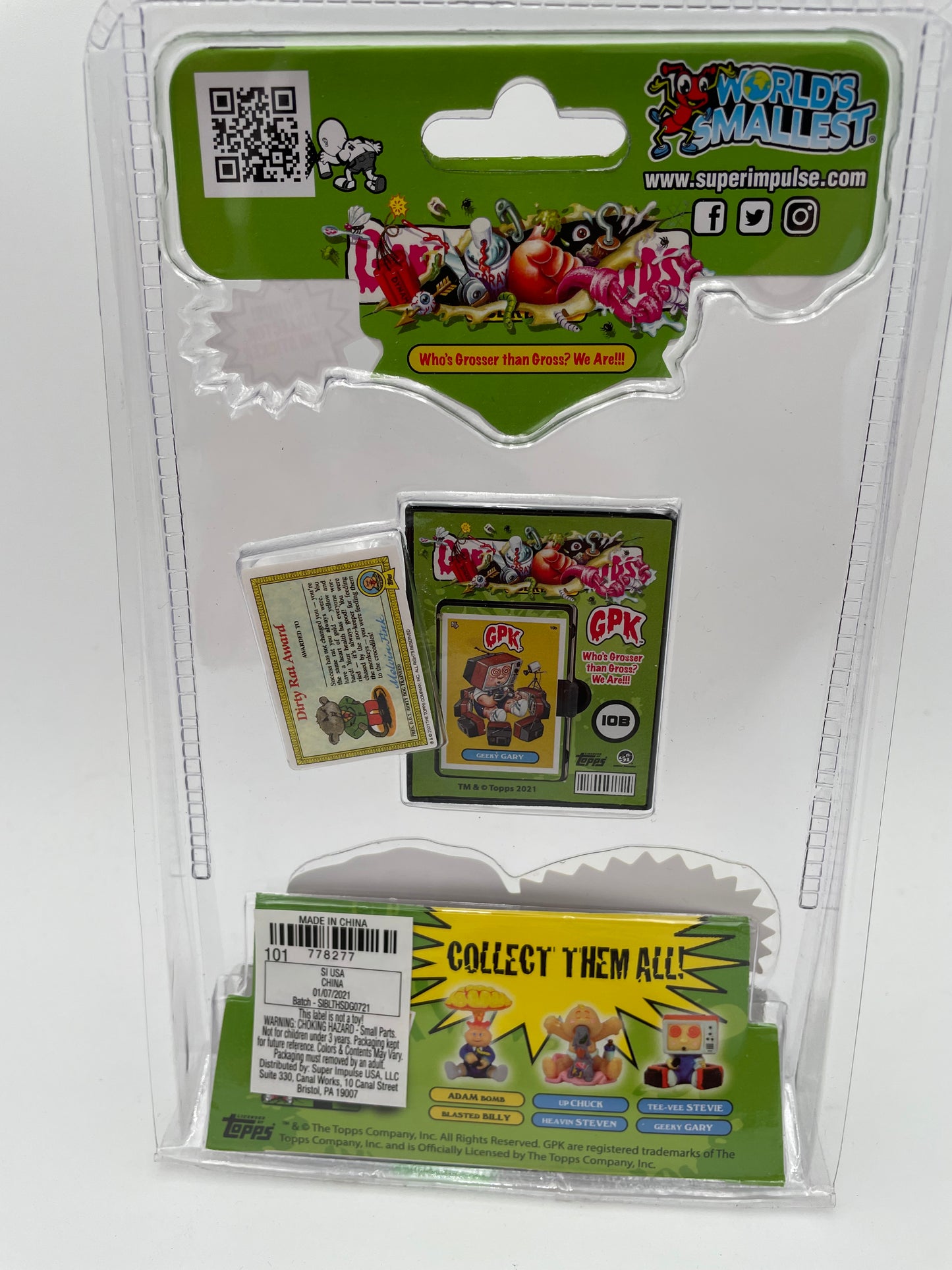 Garbage Pail Kids - Micro Figures - Geeky Gary 2021 #102511