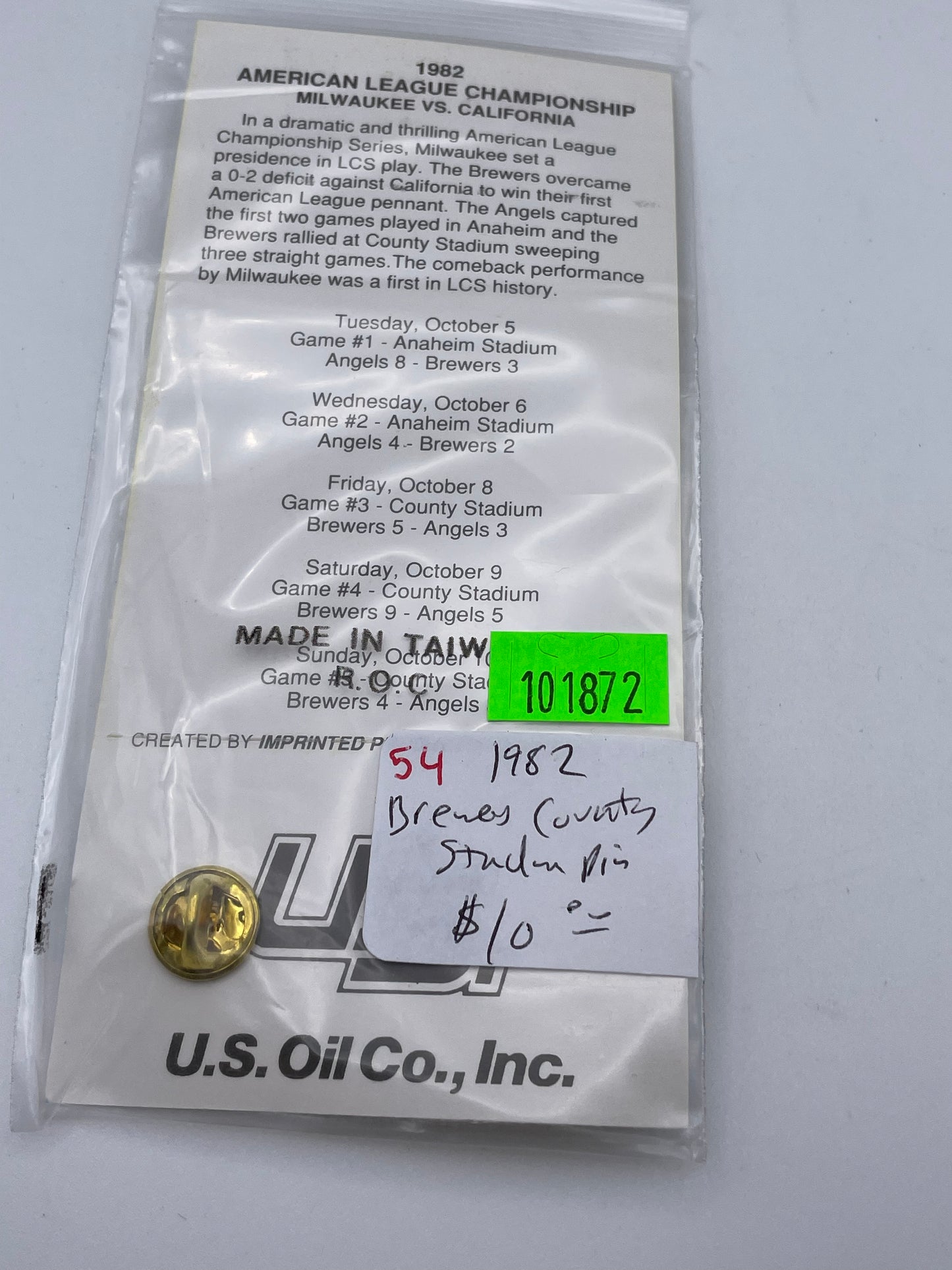 Commemorative Pin Collection - #4 Milwaukee County Stadium #101872