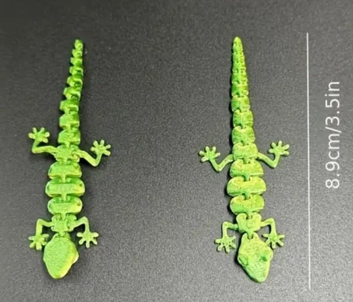 Small Resin / 3D Print - Articulated - Geckos - Assorted Styles & Colors #107217